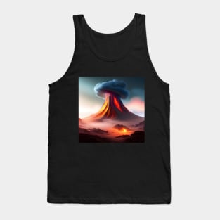 Mushroom Smoke from Volcano Tank Top